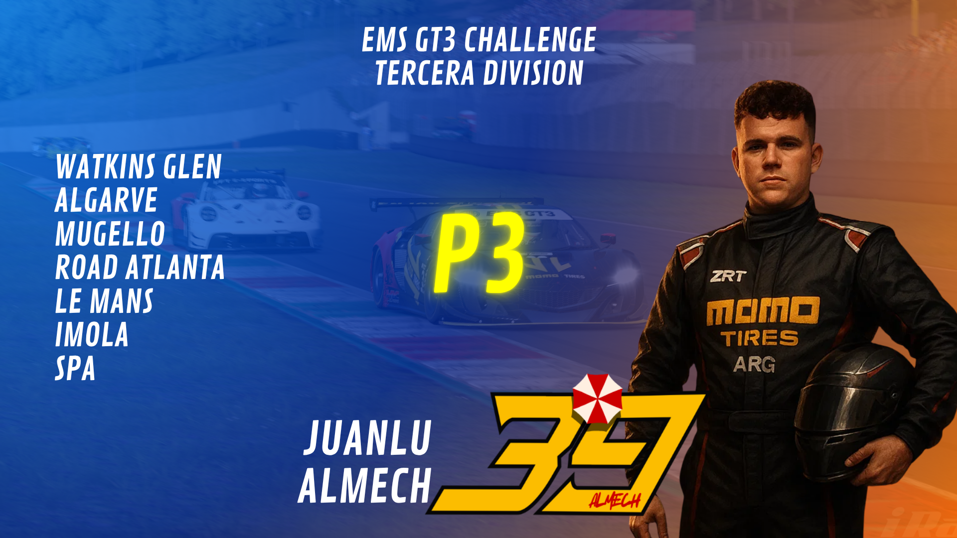Imagen de EMS GT3 S1 - Juanlu Almech