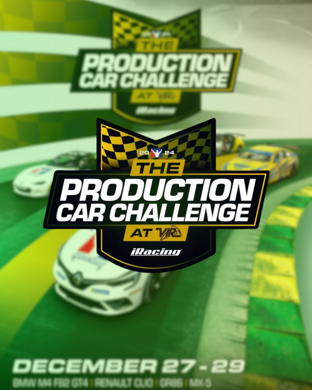 Portada del evento Production Car Challenge at VIR