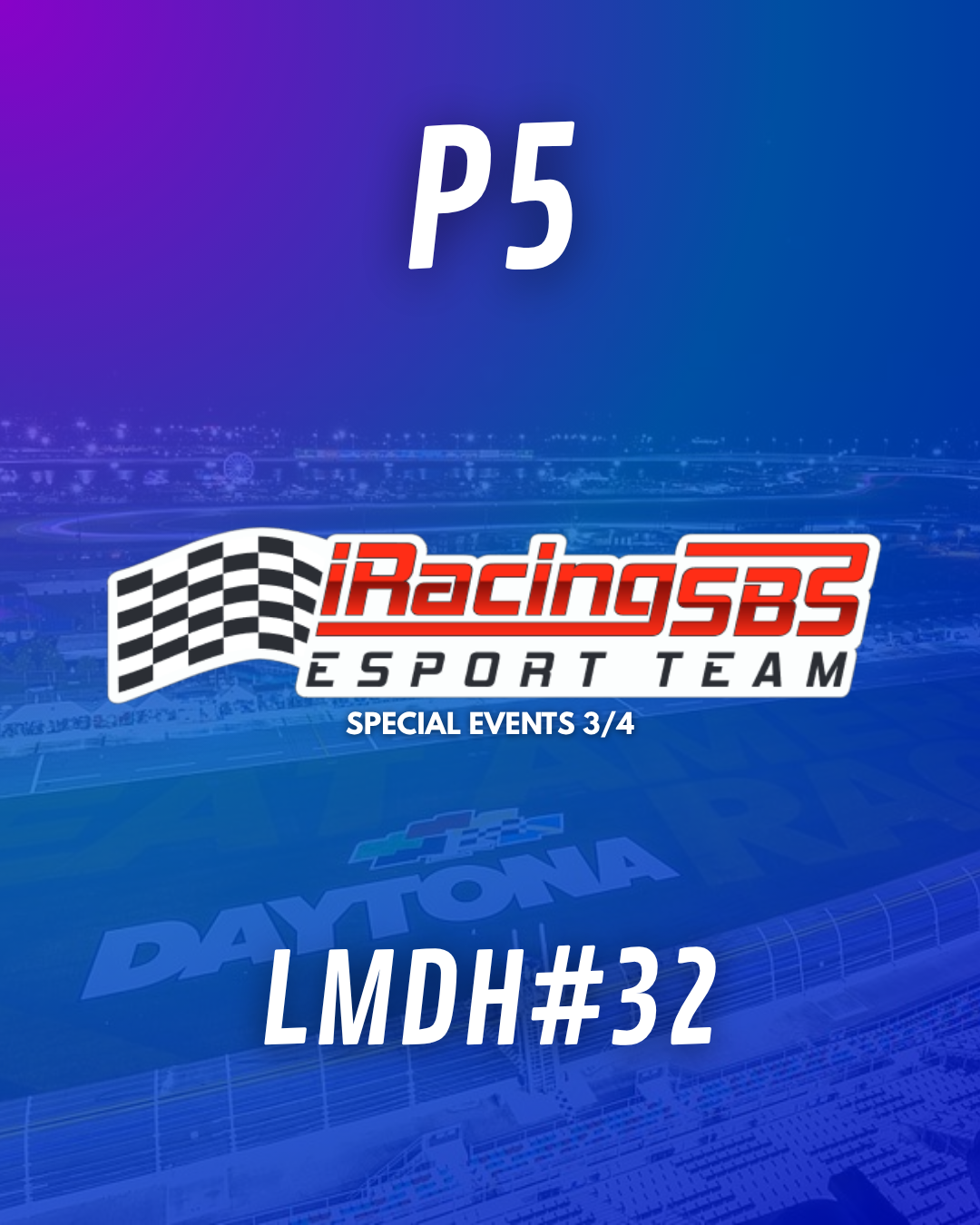 Portada del evento iRacingSBS Daytona #32