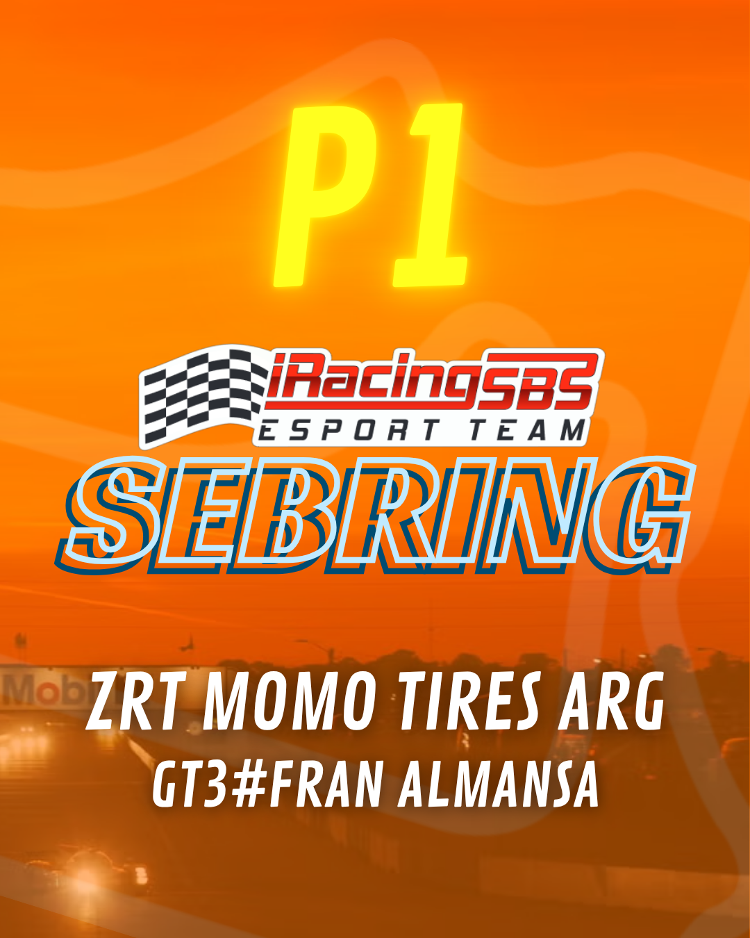 Portada del evento iRacingSBS Sebring #FA